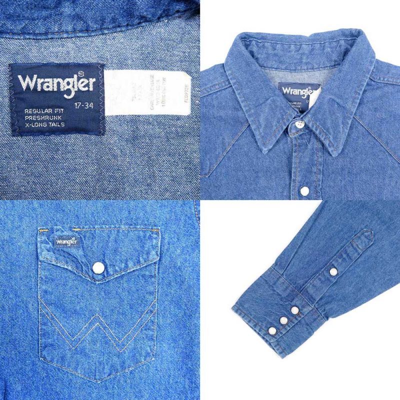90's Wrangler デニムウエスタンシャツmtp03031601502492｜SALE 