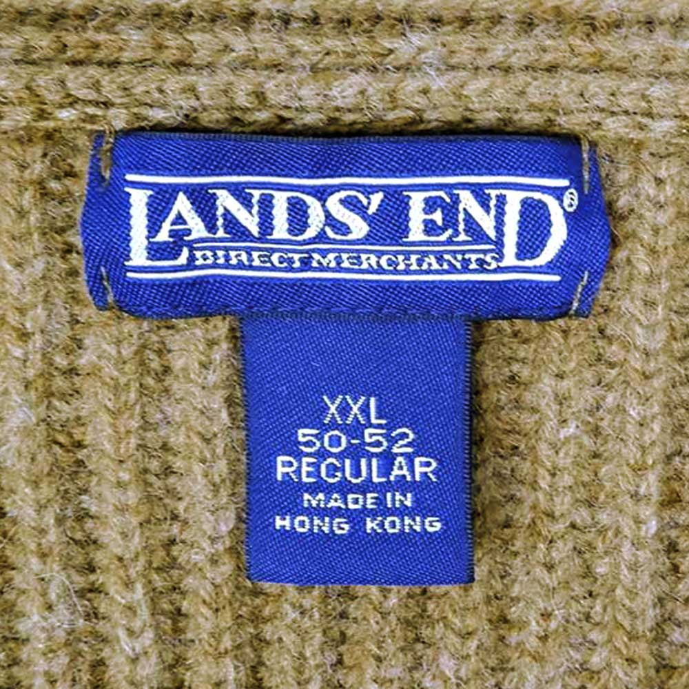 90's LANDS' END ショールカラーカーディガン