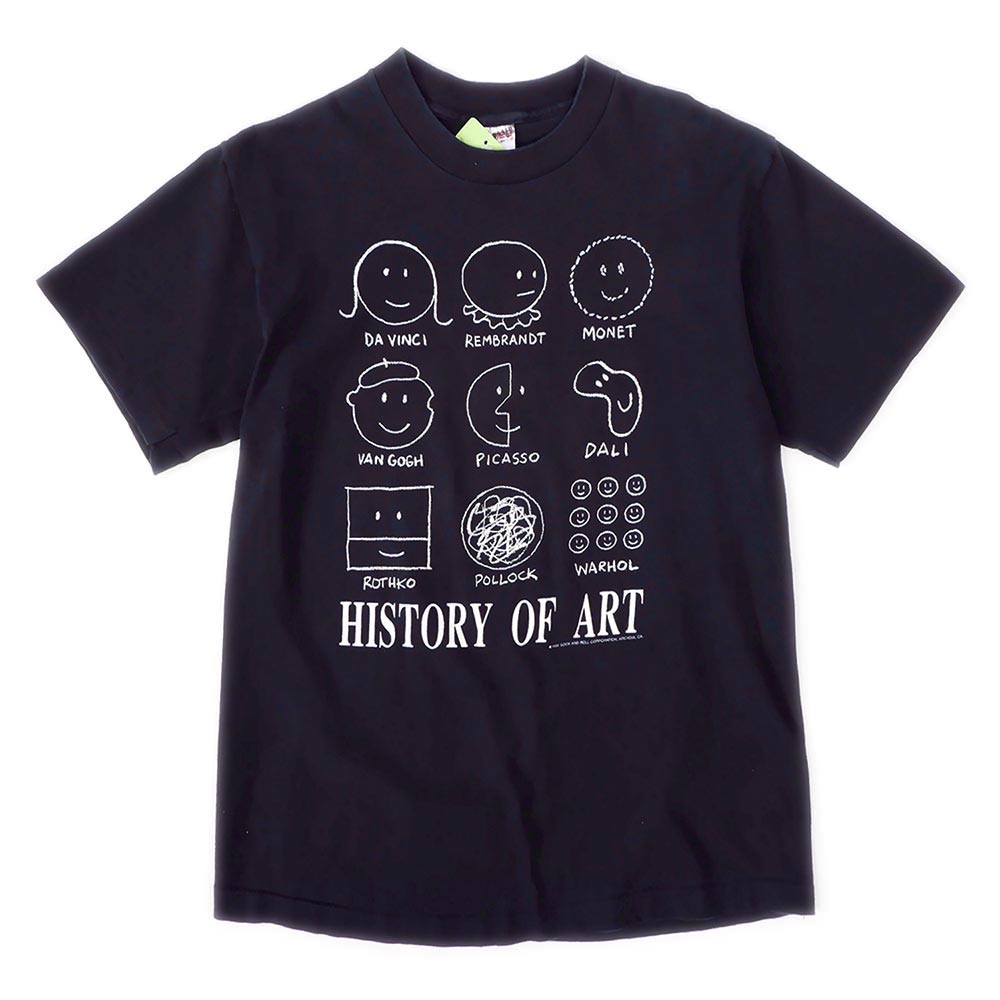 レア　GILDAN 00s 　History Of Art　アートTシャツ