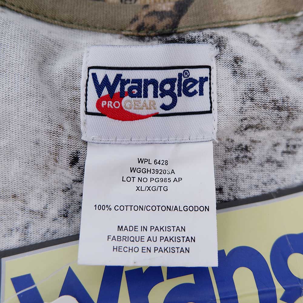 90-00's Wrangler リアルツリーカモ柄 ポケット付き L/S Tシャツ 
