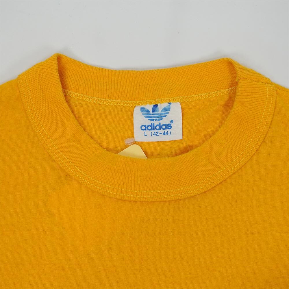 80's adidas トレフォイルロゴ プリントTシャツmtp01562702609995