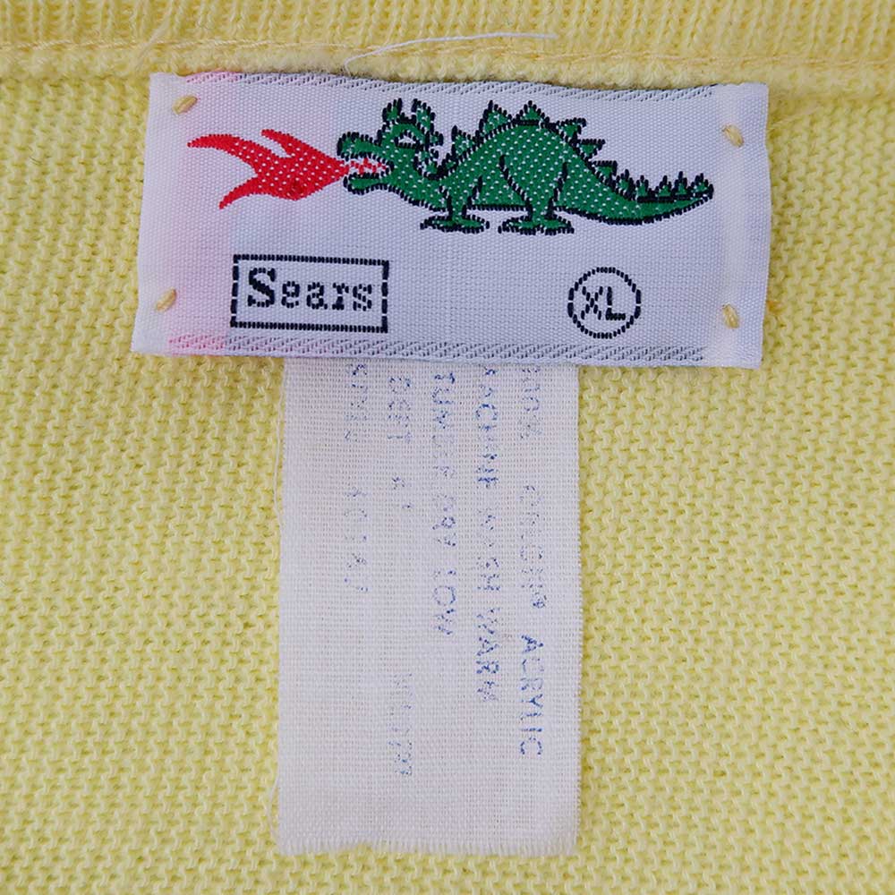 80's Braggin' Dragon Vネック アクリルニット